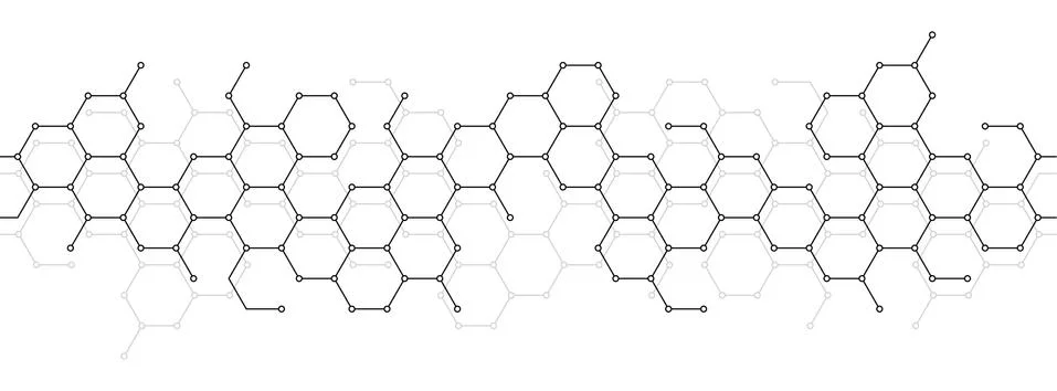 Technical honeycomb background Stock-Illustration