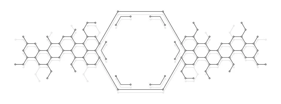 Technical honeycomb background Stock Illustration