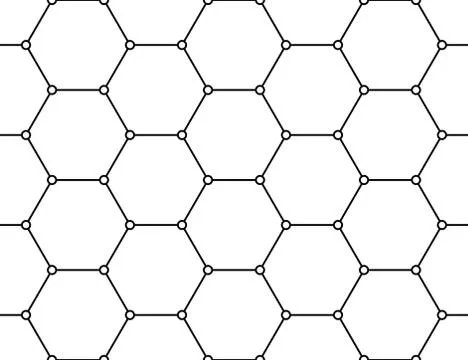 Technical honeycomb seamless pattern Stock Illustration