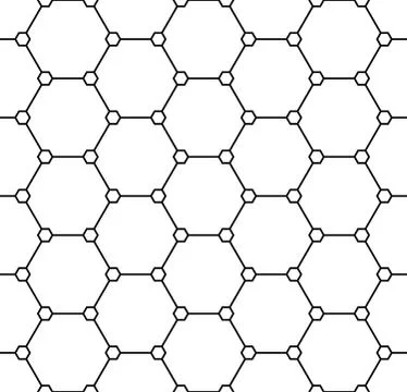 Technical honeycomb seamless pattern 스톡 일러스트