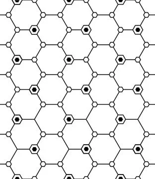 Technical honeycomb seamless pattern イラスト素材
