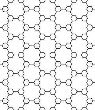Technical honeycomb seamless pattern 스톡 일러스트