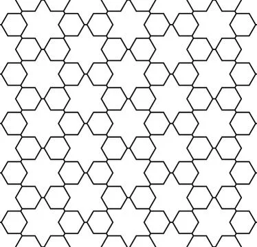 Technical honeycomb seamless pattern イラスト素材