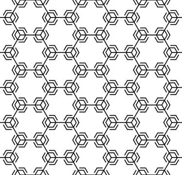 Technical honeycomb seamless pattern イラスト素材