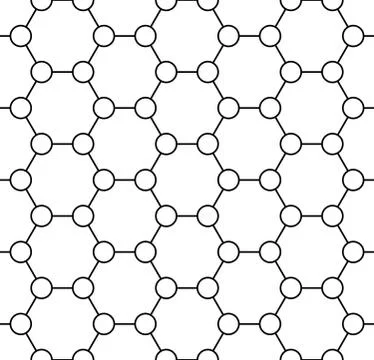 Technical honeycomb seamless pattern 스톡 일러스트