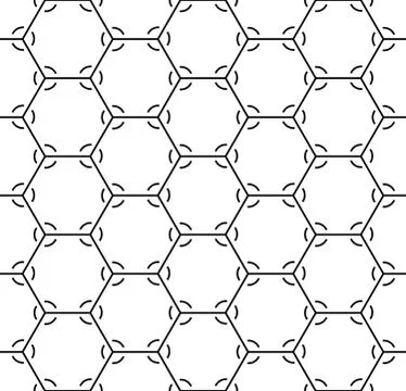 Technical honeycomb seamless pattern 스톡 일러스트