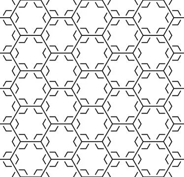 Technical honeycomb seamless pattern Stock Illustration