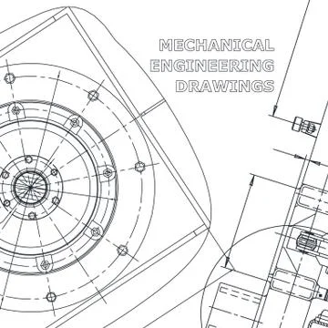 Technical illustrations, background. Corporate Identity Illustrazione stock