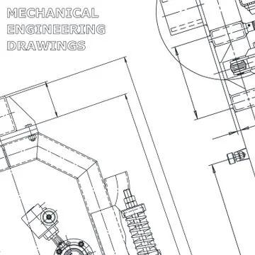Technical illustrations, background. Corporate Identity Illustrazione stock