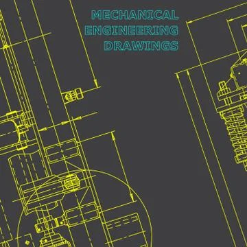 Technical illustrations, background Illustrazione stock