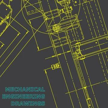 Technical illustrations, background 스톡 일러스트