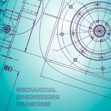 Technical illustrations, background Illustrazione stock