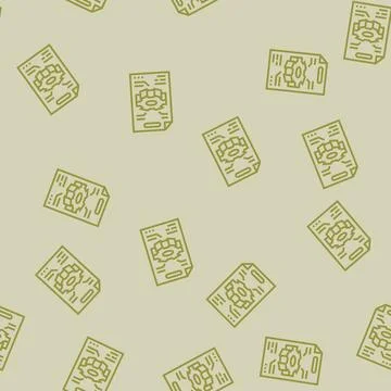 Technical illustrations line seamless pattern Stock Illustration