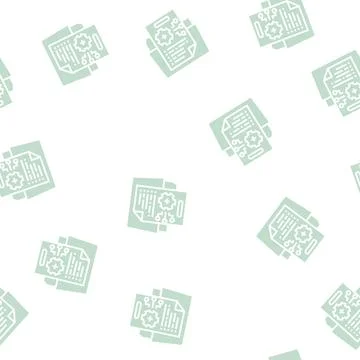 Technical information glyph seamless pattern 스톡 일러스트