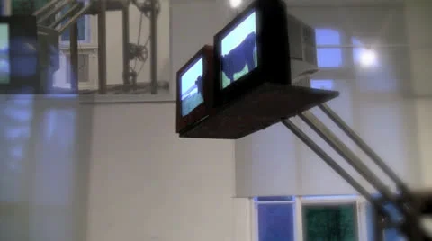 Technical installation TV in the room  Stock Footage 26695612
