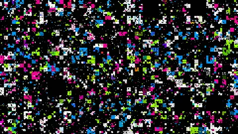 Technical issue, poor signal, digital distortion. Stock Footage 131239197