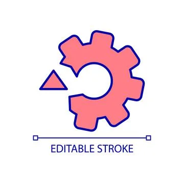 Technical issues RGB color icon Illustrazione stock