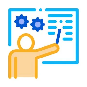 Technical Lesson Icon Vector Outline Illustration Ilustración de archivo