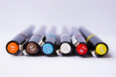 Technical pens Stock Photos