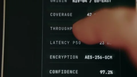 Technical performance metrics for a network Stock Footage 333855040