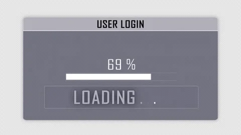 TECHNICAL PROBLEM Glitch Text and User Login Interface on Alpha Channel, Loop Stock Footage 255742449