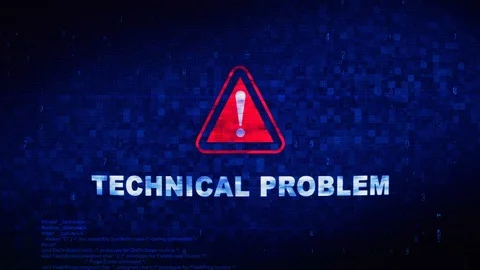 Technical Problem Text Digital Noise Twitch Glitch Distortion Effect Error Loop 库存影片 106702027