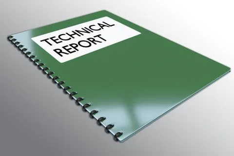 TECHNICAL REPORT concept 스톡 사진