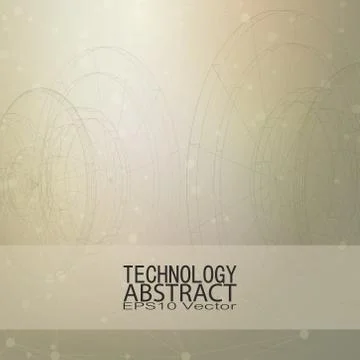 Technical retro background. Conceptual vector template. Abstract background Illustrazione stock