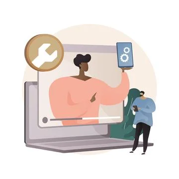 Technical review abstract concept vector illustration. Stock Illustration