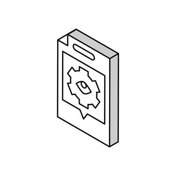 Technical review isometric icon vector illustration Stock Illustration
