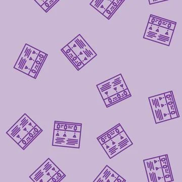 Technical review line vector seamless pattern Stock Illustration