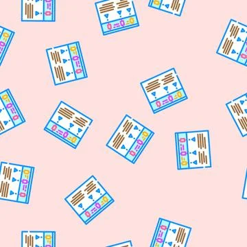 Technical review vector seamless pattern Stock Illustration