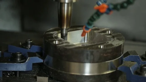 Technical robot cnc mashine production fabrication computer Stock Footage 82443147