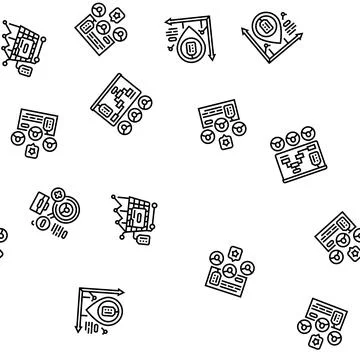 Technical sales engineer service seamless pattern vector Stock Illustration