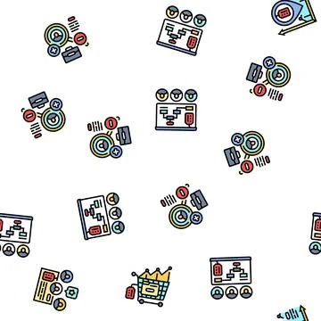 Technical sales engineer service seamless pattern vector イラスト素材