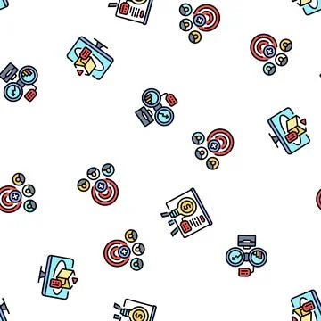 Technical sales engineer service seamless pattern vector 스톡 일러스트