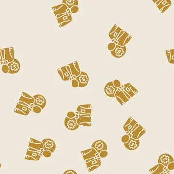 Technical sales engineer worker glyph seamless pattern Stock Illustration