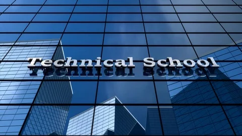 Technical School building Stock Footage 72447583