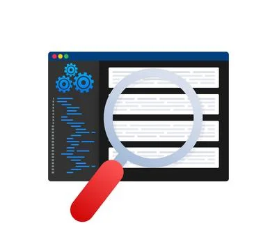 Technical SEO marketing. Search optimization. Search engine strategy Stockillustratie