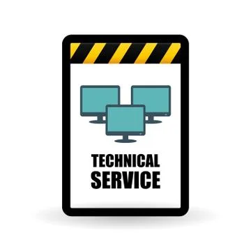 Technical service. call center icon. support concept Illustrazione stock