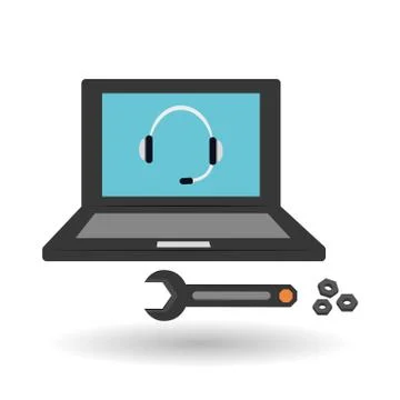Technical service. call center icon. support concept Stock Illustration