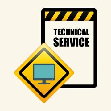 Technical service. call center icon. support concept Illustrazione stock