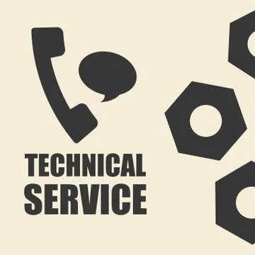 Technical service. call center icon. support concept Stock Illustration