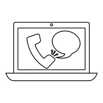 Technical service computers icon Illustrazione stock