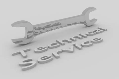 Technical Service concept 库存插图