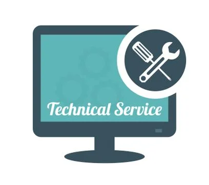 Technical service design Stock Illustration