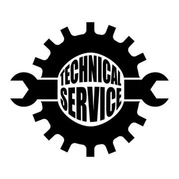 Technical service design Stock Illustration