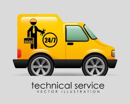 Technical service design, vector illustration eps10 graphic Stock Illustration
