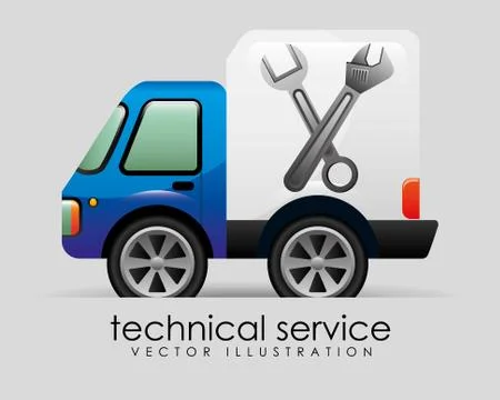 Technical service design, vector illustration eps10 graphic Stock Illustration
