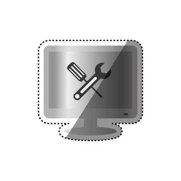 Technical service for technology Illustrazione stock
